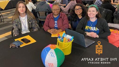 PTK Alpha Xi Sigma chapter students and advisors